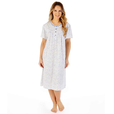 Slenderella Nightdress In Blue ND08101
