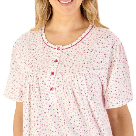 Slenderella Nightdress In Pink ND08101
