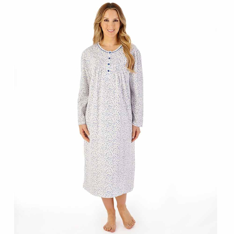 Slenderella Nightdress In Blue ND08102
