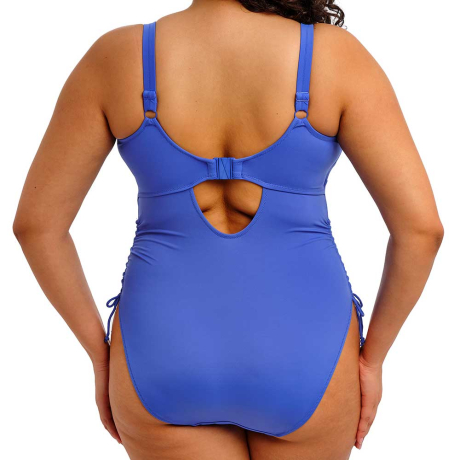 Backview of Elomi Swim Plain Sailing Swimsuit In Azure ES7281
