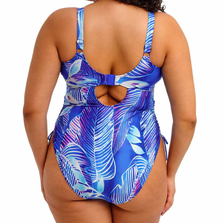 Backview of Elomi Swim Maluku Island Swimsuit In Atlantic ES802943
