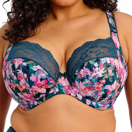 Elomi Lucie Bra in Teal Floral EL4490
