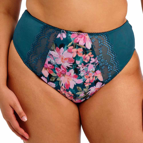 Elomi Lucie Briefs in Teal Floral EL4498

