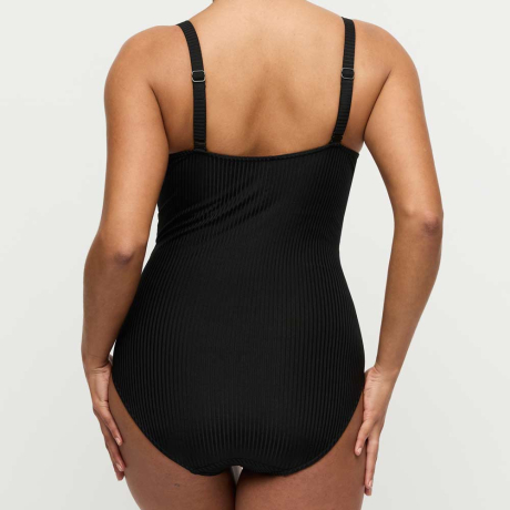 Backview of Primadonna Swim Delray Swimsuit In Black 4013634
