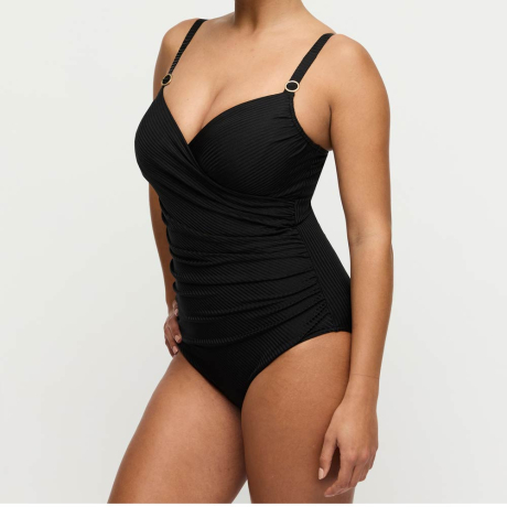 Sideview of Primadonna Swim Delray Swimsuit In Black 4013634
