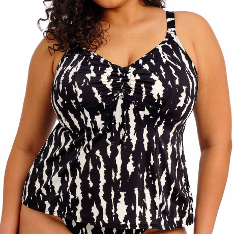 Elomi Swim Echo Shell Tankini Top In Black ES802861
