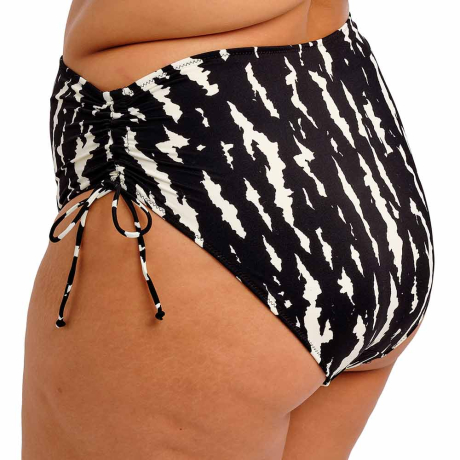 Sideview of Elomi Swim Echo Shell Bikini Briefs In Black ES802873
