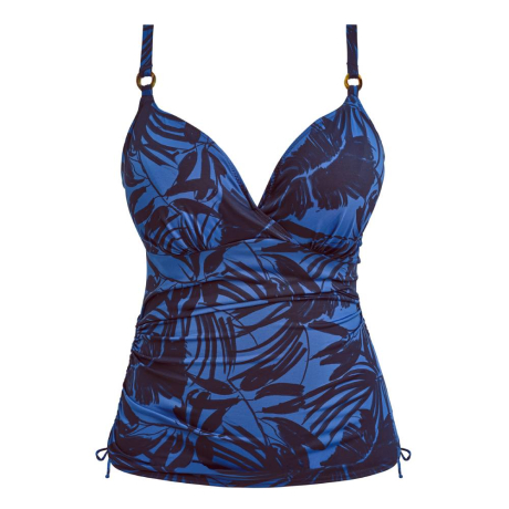 Malabar Coast Underwired Wrap Over Front Tankini Top