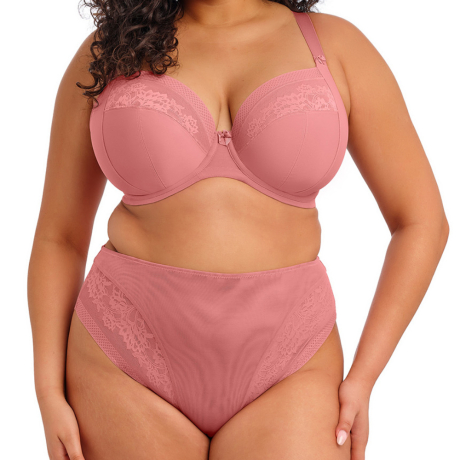 Elomi Nerina Briefs and Bra in Dusty Rose
