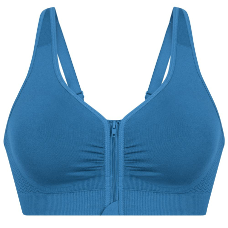 Lynn Zip Opening Front Fastening Soft Cup Bra