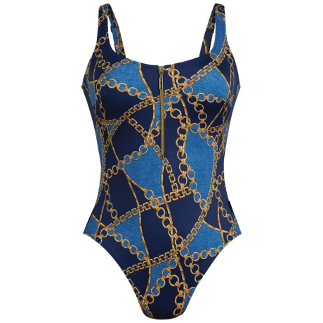 Sea Chains Elouise Wirefree Zipped Swimsuit
