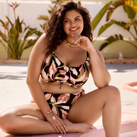 Elomi Swim Ocean Avenue Underwired Bikini Top - ES803406 and Bikini briefs - ES803473 moodshoot