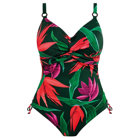 Pichola Print Underwired Twist Front Swimsuit