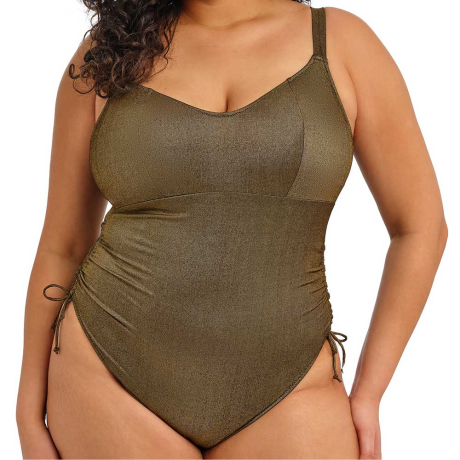 Elomi Swim Sunset Shimmer Swimsuit in Gold Rush ES803243