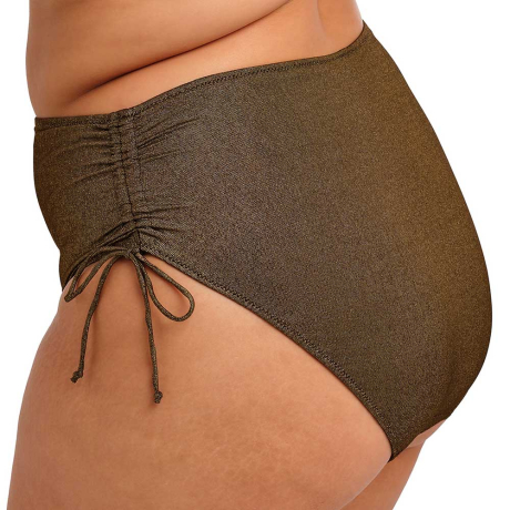 Elomi Swim Sunset Shimmer Adjustable Bikini Briefs in Gold Rush ES803273