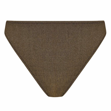 Elomi Swim Sunset Shimmer Hi-leg Bikini Briefs in Gold Rush ES803285
