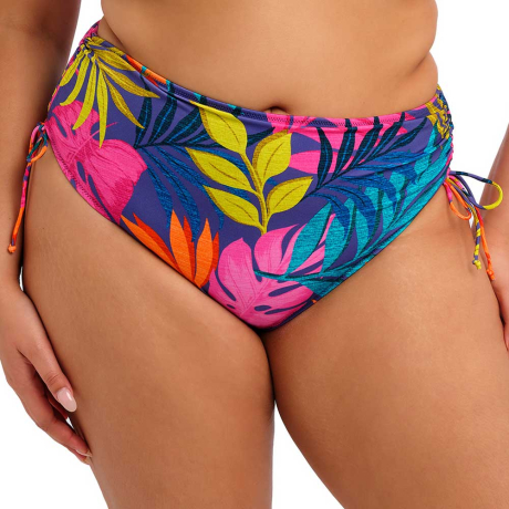 Elomi Swim Porto Rafti Adjustable Leg Bikini Brief in Indigo ES803373