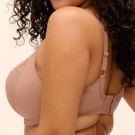 Sideview of Elomi Lucie Bra in Mocha EL4490
