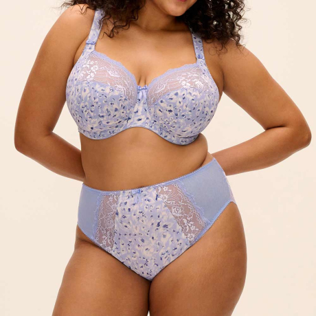 Elomi Morgan Bra & Briefs in Blue Leopard EL4110 and EL4118
