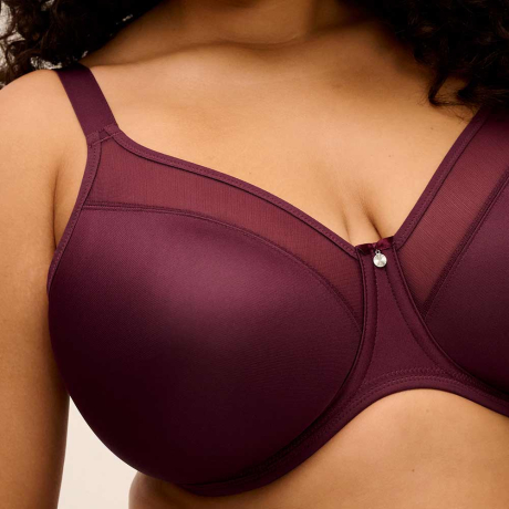 Close up of Elomi Smooth Bra In Fig EL4301
