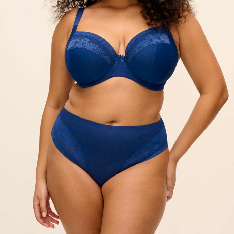 Elomi Nerina Bra and Briefs In French Navy EL302734 and EL302753
