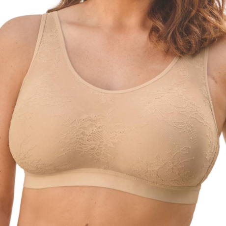 Anita Care essential lace bra product 4700X in desert- frontview image