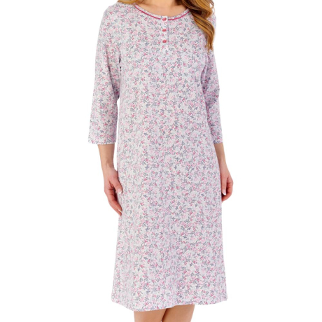 Slenderella nightdress product in ivory NDW2106- front view image