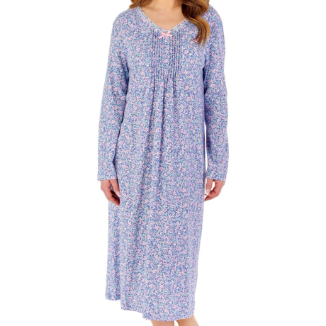 Slenderella Nightdress product in navy NDW2107- front view image