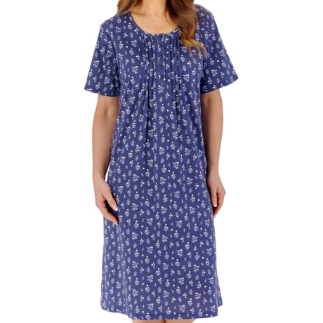 Slenderella Nightdress product in navy NDW2115- front view image