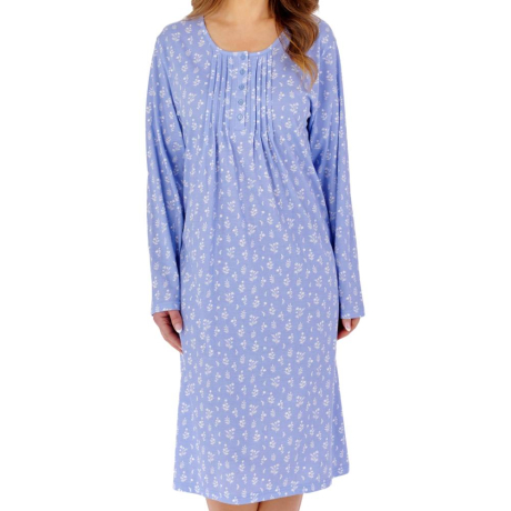 Slenderella Nightdress product in blue NDW2116- front view image
