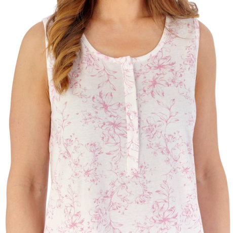 Slenderella Nightdress product in pink NDW2130- close up image