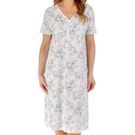 Slenderella Nightdress product in green NDW2131- front view image