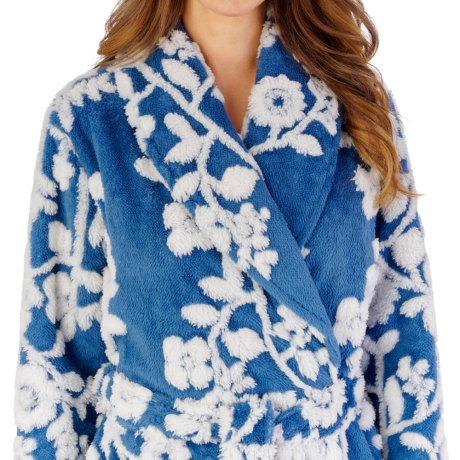 Slenderella Housecoat product in HCW2322- close up image