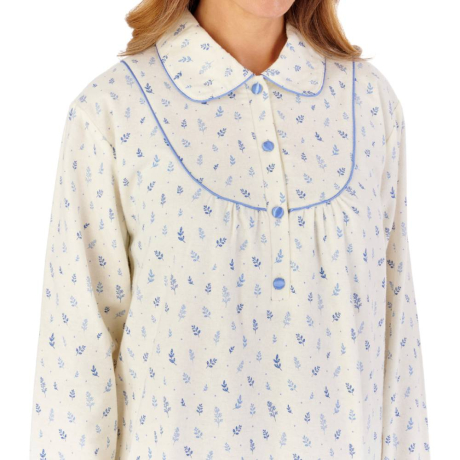 Slenderella Nightdress product in blue NDW2211- close up image