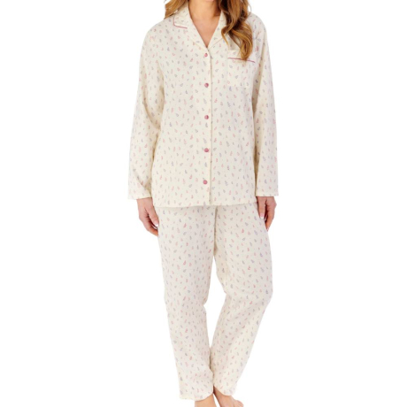 Slenderella Pyjamas product in pink PJW2213- front view image