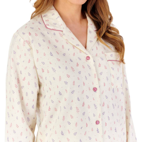Slenderella Pyjamas product in pink PJW2213- close up image