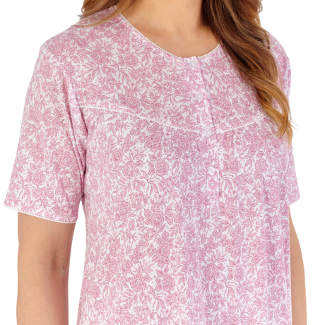 Slenderella Nightress product in pink NDW2126- close up image