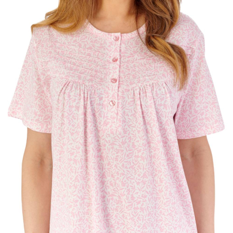 Slenderella Nightdress product in pink NDW2101- close up image