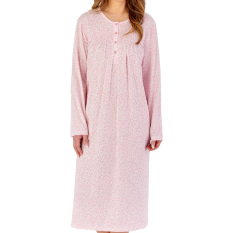 Slenderella Nightdress product in Pink NDW2102- front view image