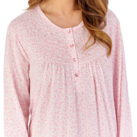 Slenderella Nightdress product in pink NDW2102- close up image