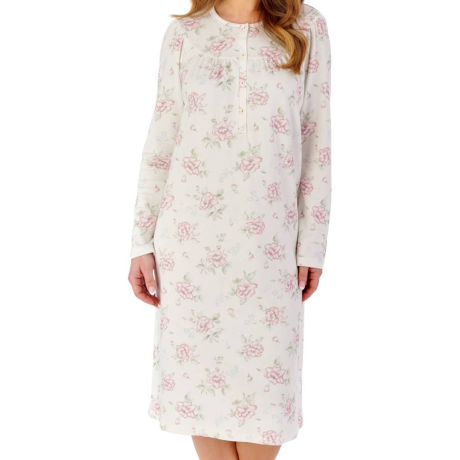 Slenderella Nightdress product in ivory NDW2121- front view image
