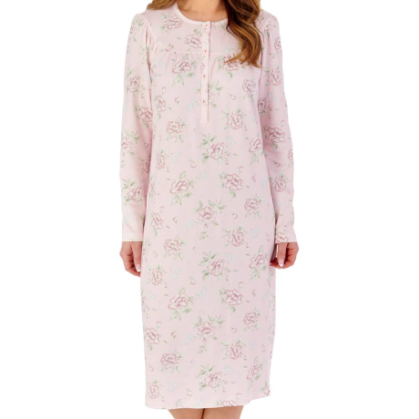 Slenderella Nightdress product in pink NDW2121- front view image