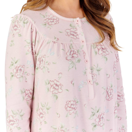 Slenderella Nightdress product in pink NDW2121- close up image