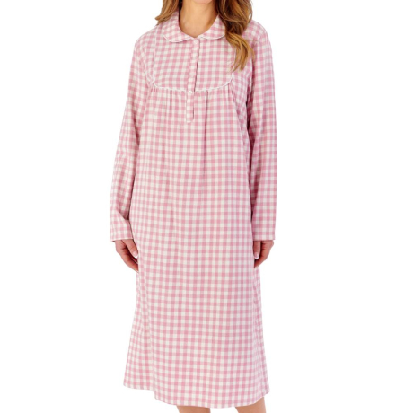 Slenderella Nightdress product in pink NDW2216- front view image