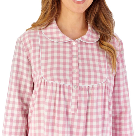 Slenderella Nightdress product in pink NDW2216- close up image