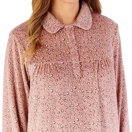 Slenderella Nightdress product in mink NDW2346- close up image