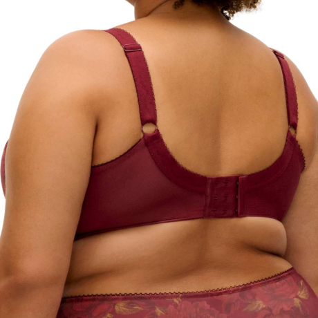 Goddess Kayla bra product in cassis GD6162- back view image