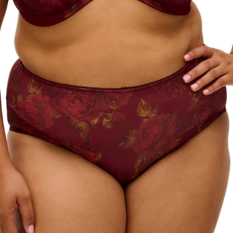 Goddess Kayla brief product in cassis GD6168- front view image