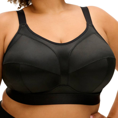 Goddess Katarina non wired bra product in black GD700318- front view image