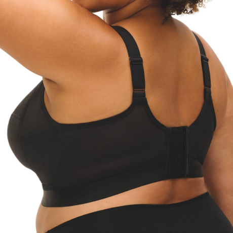 Goddess Katarina non wired bra product in black GD700318- back view image